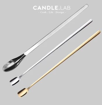 CANDLE.LAB | Stainless Steel Long-Handle Stirring Spoon for DIY Scented Candle Making – Manual Craft Tool #23