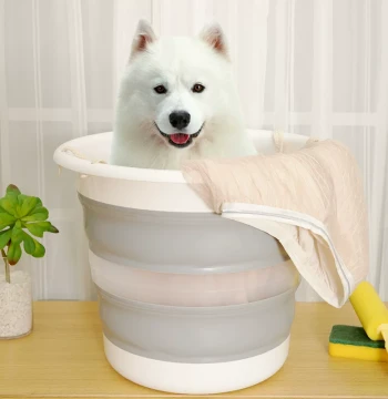 Collapsible Bucket Large 30L Thickened High Capacity for Students Home Bathroom Dorm Handheld Outdoor