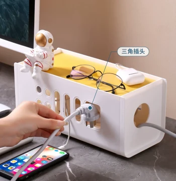 Official Flagship Store Genuine Power Strip Organizer Box: Cable and Charger Storage