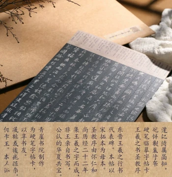 Wang Xizhi Sacred Teaching Preface Hardpen Calligraphy Copybook, 1.5cm Column Width, Tear-Off Sheets for Precise Tracing, Essential Hardpen Practice Book