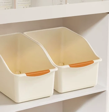 Cabinet Storage Box with Wheels - Pull-Out Organizer Bin for Kitchen Spices, Cookware, and Deep Closet Clutter