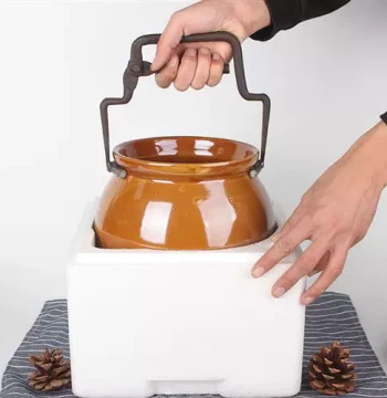 Thickened Earthenware Pot for Salt-Baked Duck, Pickling, and Storage (No Open Flame)