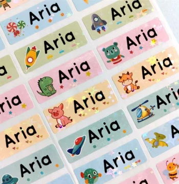 60pcs,120Pcs Customize Name ers Waterproof Personalized Labe