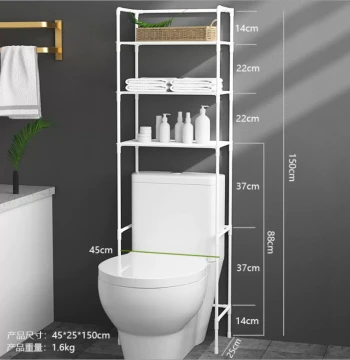 Best-Selling Southeast Asia Over-Toilet Storage Rack - Large Capacity Bathroom Organizer
