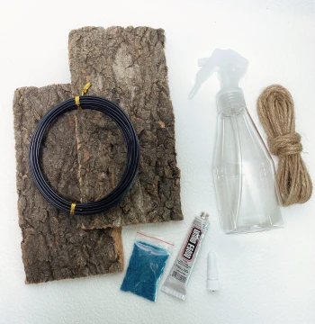 Air Plant Bark Mounting Gardening Supply Kit