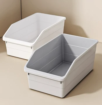 Zhengjia Desktop Storage Box for Sundries and Snacks, Kitchen Cabinet Slanted Rectangular Sorting Organizer Basket