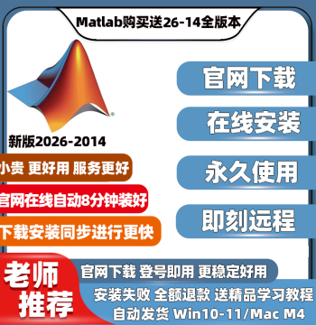Genuine MATLAB Software Activation Key with Remote Installation for 2026a, 2025b/a–2014 (Win/Mac) M5