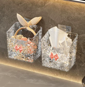 Disposable Face Towel Storage Box Wall-Mounted Cotton Secondary Use