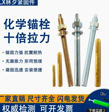 Chemical Anchor Bolt High-Strength Inverted Cone Grade 8.8