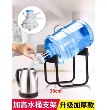 Inverted Countertop Stand for Bottled Water with Manual Pump Dispenser - Simple Water Drinking Solution