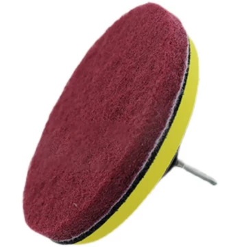 Round 2-inch 3-inch Felted Scouring Pad Rust Removal Polishing Cleaning Brushing Dry Grinder Disc Self-Adhesive Felted Vegetable Cloth