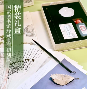 Feileniao Jieziyuan Landscape Collection - Chinese Painting Art Gift Box, Co-Branded with National Library, Gongbi Line Drawing Set for Beginners