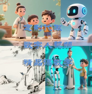 AI Digital Human Video Generation Custom Lip-Sync Micro-Course PPT Character Pop-Up Speaking Dialogue VR Panorama