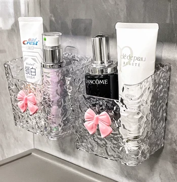 Bathroom Organizer Wall-Mounted for Face Towels and Cotton Soft Towels