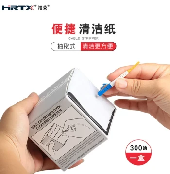 Fiber Optic Connector Lint-Free Wipes | 300pcs Industrial Cleaning Paper for Lab Glass