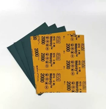3M 401Q Wetordry Sandpaper, 2000 Grit/1500 Grade, Fine Finishing for Automotive Paint Repair, Scratch Removal, and Polishing