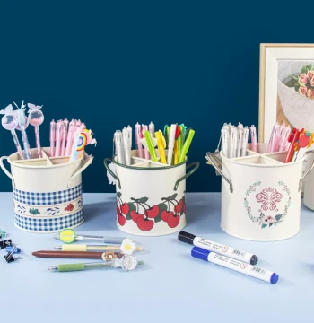 Pen Holder Large Capacity Cute Desk Organizer