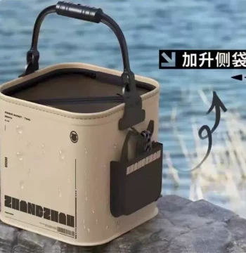 Multifunctional Collapsible Fishing Bucket - Durable Hand-Carry Keepnet for Lure and Wild Fishing