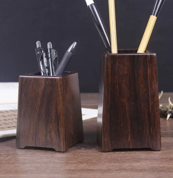 Pen Holder Rosewood Vintage Solid Wood for Calligraphy
