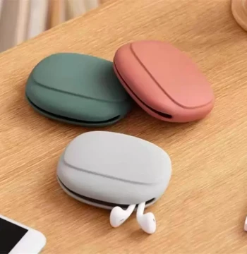 Silicone Protective Case for Wired Earphones, Data Cables, and Bluetooth Headsets