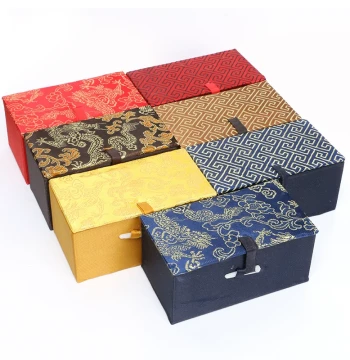Handheld Collectible Box, Brocade Case for Walnuts, Seal Boxes, Fitness Ball Packaging, Jade Carving Gift Box