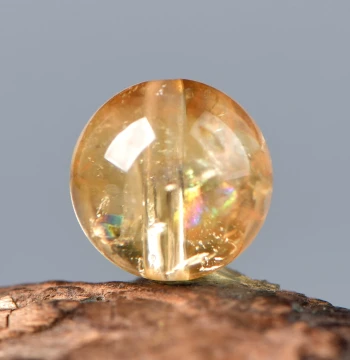 7A Natural Brazilian Citrine Loose Beads for DIY Jewelry Making