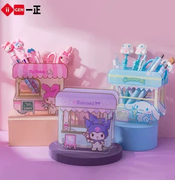 Pencil Holder Creative Cartoon DIY Assembly Multi-Function Desktop Organizer
