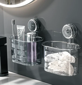 Wall-Mounted Basket for Used Face Towels - Bathroom Sink Organizer