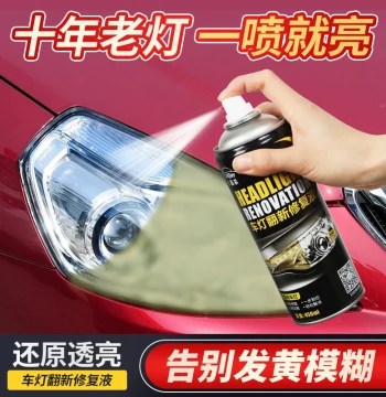 Headlight Restoration and Repair Liquid Kit, Car Lamp Cover Scratch, Crack, Yellowing, Oxidation Cleaner and Polisher