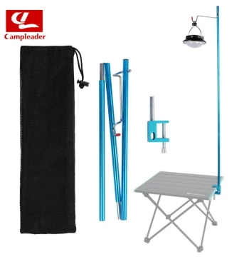 Outdoor Light Stand Aluminum Alloy Pole Foldable Lighting Mount Desktop Bracket Lightweight Camping and Fishing Stand