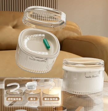 Portable Invisible Retainer Case for Orthodontic Aligners