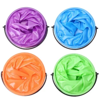 Children's Paint Cup with Compartments, Portable Rapid-Fold Design