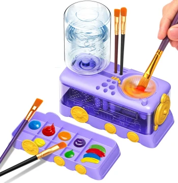 Multi-Function Paint Brush Rinser for Daily Use, Art Painting Palette and Brush Cleaner