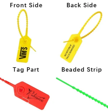 100 Custom Tearable Security Tag Disposable Plastic Beaded C