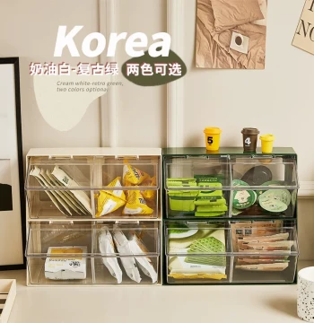Dust-Proof Tea Bag Storage Box with Lid - Clear Acrylic Organizer for Coffee, Milk Tea, Office Desk, and Pantry