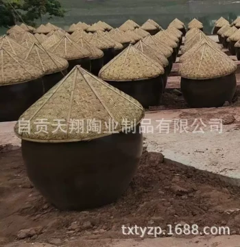 [1 Ceramic 300 Jin Fermentation Vat] 121212 Thickened! Porcelain Clay Fermenting Jar for Water, Vinegar, Pickled Vegetables, and Sun-Dried Dishes