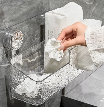 Face Towel Dispenser Suction Cup Wall-Mounted Universal Size