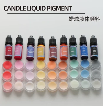 Liquid Candle Dye, Domestic Candle Colorant for Soy Wax, Paraffin, and Beeswax, Aromatherapy Candle DIY Materials