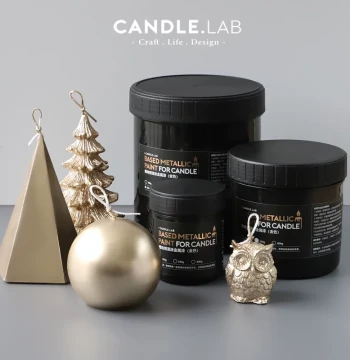 CANDLE.LAB | Dipping Metallic Paint for Candles Gold Silver Rose Gold Surface Coloring Dip Paint
