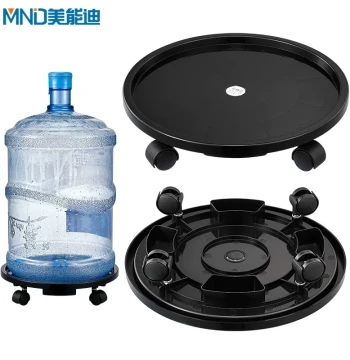 Meinengdi Movable Water Dispenser Tray with Casters, Thickened Stand for Bucketed Water