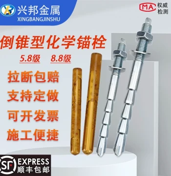 Chemical Anchor Bolt Inverted Cone Grade 8.8 for Curtain Walls