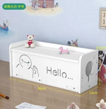 Power Strip Cord Organizer Box, Waterproof Large Data Cable and Power Socket Cover, Desktop Power Strip Storage Solution