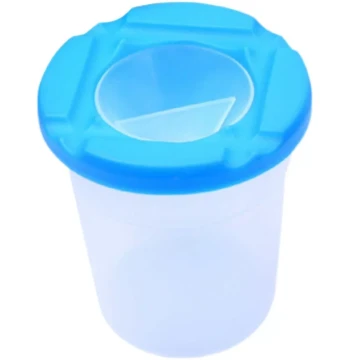 Plastic Brush Washing Cup Anti-Spill Design