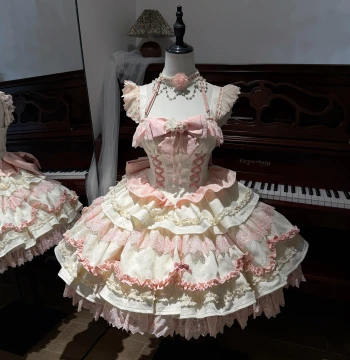 [Full Payment Pre-order Link] · (Hualing Qimeng) Pudding Lolita Original Design Authentic Lolita Dress