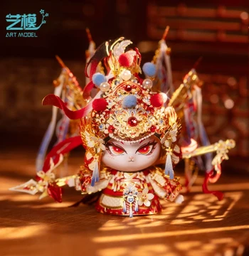 Yimo City of Cats Mi Yue Hua Mulan 3D Stereoscopic Puzzle Metal Assembly Model Handmade Toy Gift Cat Ornament