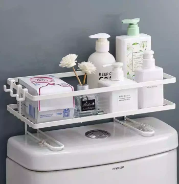 Over-Toilet Storage Rack Bathroom Shelf No-Drill Organizer for Restroom Essentials