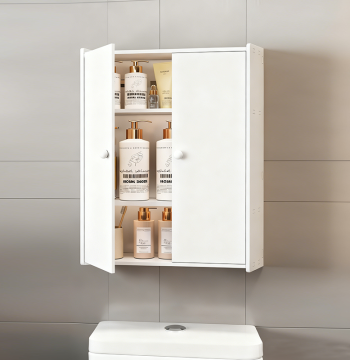 Over-Toilet Shelf Wall Cabinet Bathroom Storage Rack No-Drill Bathroom Storage Cabinet Multi-Layer Small Hanging Cabinet Waterproof