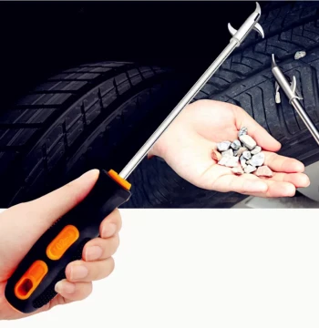 Car Tire Stone Removal Tool Tire Repair Cleaning Hook Practical Auto Accessories Kit