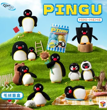[X11] Pingu MINI MEME Series Plush Blind Box - Official Authentic Cute Penguin Emoji Keychain