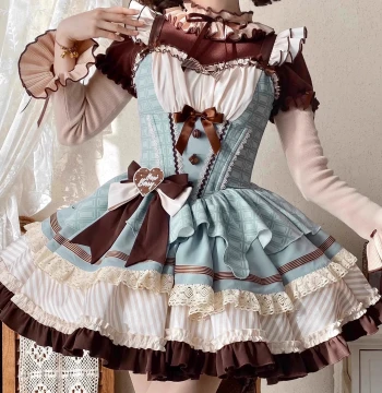 [Group 13 Deposit] Hawthorn Berry Thin Mint Fufu New Year Mint Chocolate Lolita Short Puffy Skirt